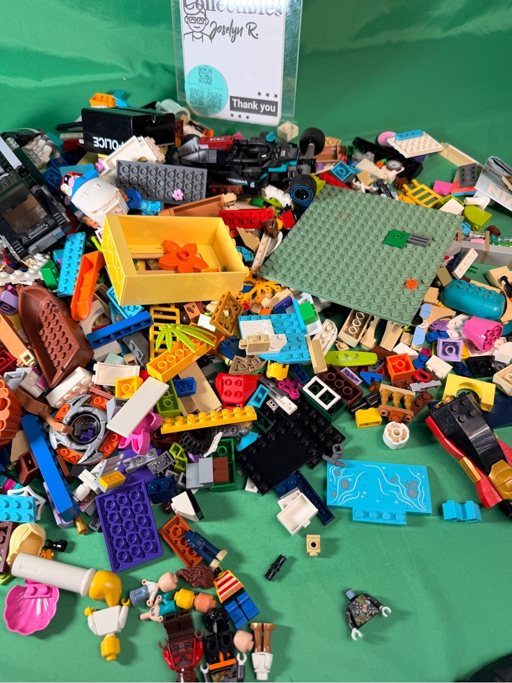 4lb Lego Bulk Lot: Assorted Bricks, Mini-figures used 4 Figure - Picture 13 of 15